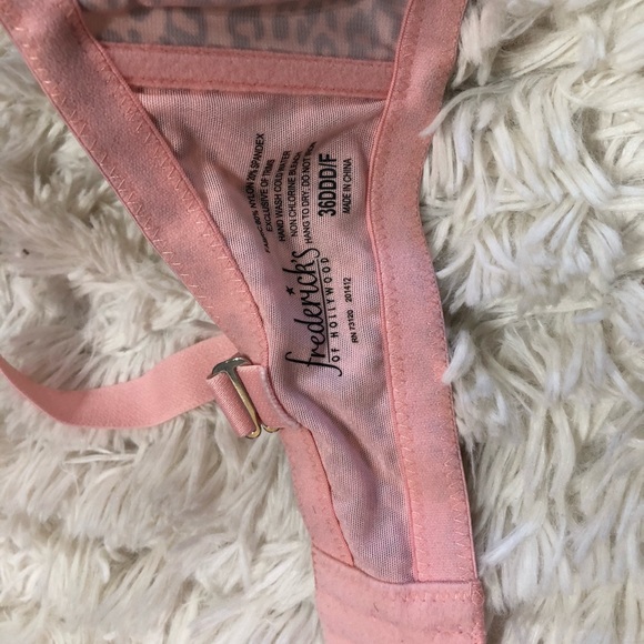 Frederick’s of Hollywood bra 36DDD/F Sexy NWOT PINK w cheetah animal print❤️❤️🤩 - Picture 7 of 10